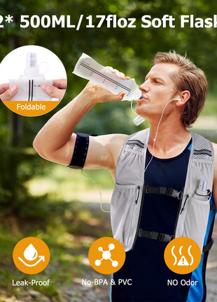 CVLIFE hydration vest featuring no-bpa&pvc no odor