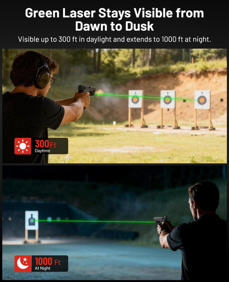 CVLIFE IIIA green laser featuring green laser stays visible from