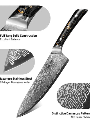 CVLIFE Kitchen Knife featuring full tang solid construction