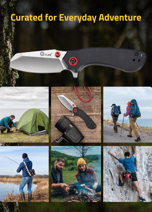 CVLIFE blade featuring curated for everyday adventure in black