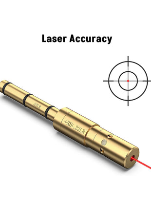 Accurate Red Laser Boresighter for .22LR and .223REM Chambers