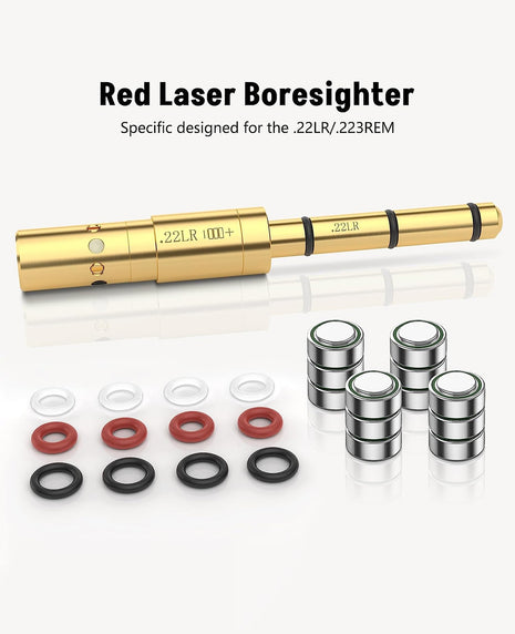 Red Laser Boresighter for .22LR and .223REM Caliber