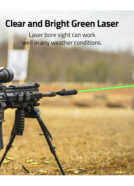 Clear and Bright Green Laser Bore Sighter