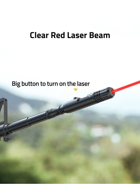Clear Red Laser Bore Sight Kit with Big Button