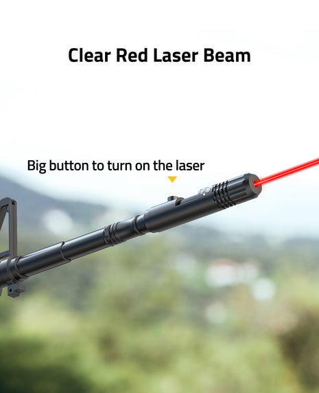 Clear Red Laser Bore Sight Kit with Big Button