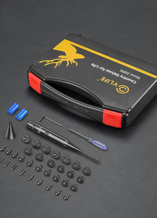 CVLIFE Accurate Laser Bore Sight Kit with 32 Adapters Packing Details