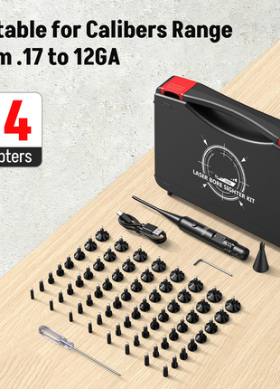 CVLIFE Laser Bore Sighter featuring adapters laser bore sighter kit in red laser