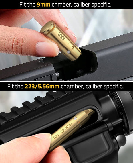 Laser Bore Sighters Set for 9mm and .223/5.56mm