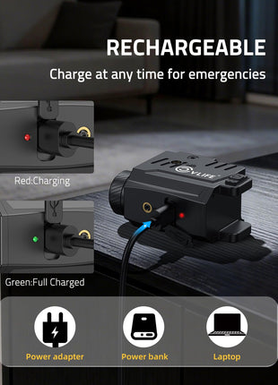 CVLIFE Laser Light Combo featuring red:charging green:full charged