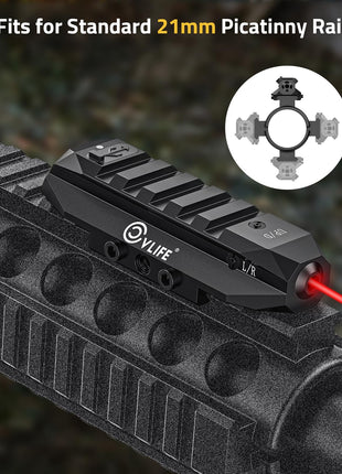CVLIFE Rifle Laser Sight featuring fits for standard picatinny rail
