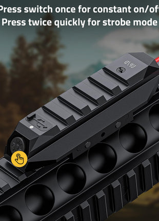CVLIFE Sight for Rifle featuring press twice quickly for strobe mode