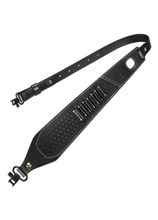 CVLIFE Leather Rifle Sling featuring c in black