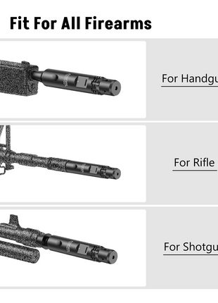 CVLIFE numbered adapters featuring fit for all firearms in green laser