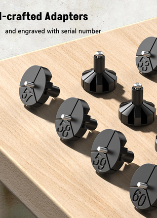 CVLIFE numbered adapters featuring well-crafted adapters sturdy and engraved with serial number in green laser
