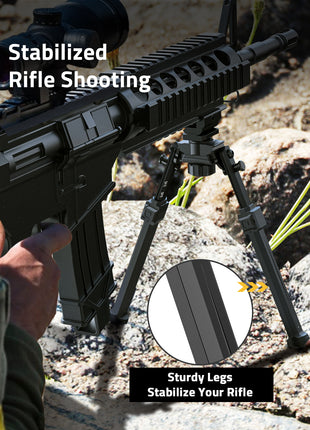 Picatinny Rifle Bipod for Stabilized Shooting