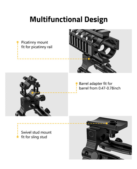 Multifunctional Design Picatinny Bipod