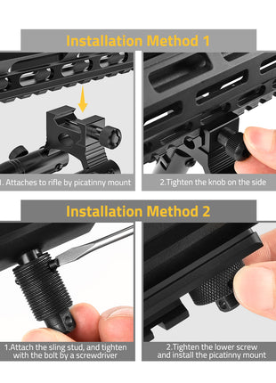 Picatinny Bipod Installation Method