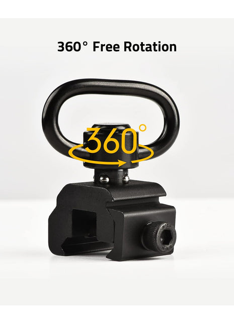 360° Rotation Picatinny Rail Sling Swivel
