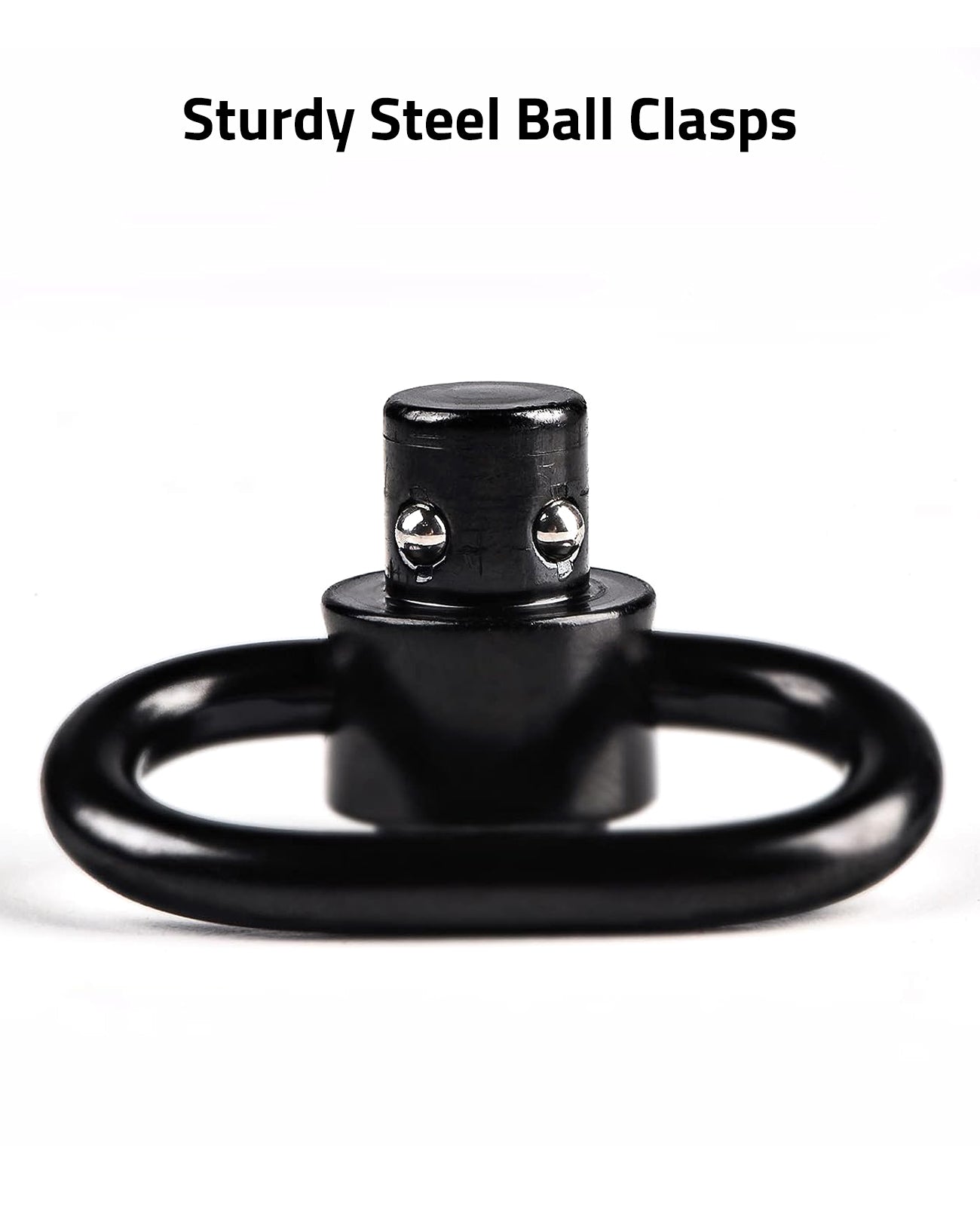 2-Pack Heavy Duty Quick Detach Sling Swivel Adapter Mount For Rifle - Push Button
