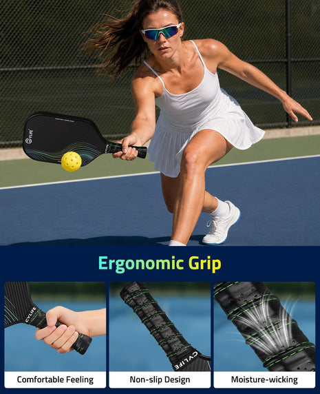 CVLIFE Pickle Ball Paddle featuring ergonomic grip comfortable feeling