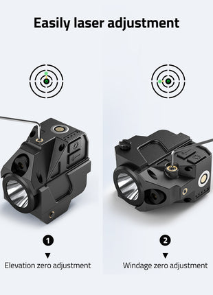 Laser Light Tactical Flashlight Easy for Zero Adjustment