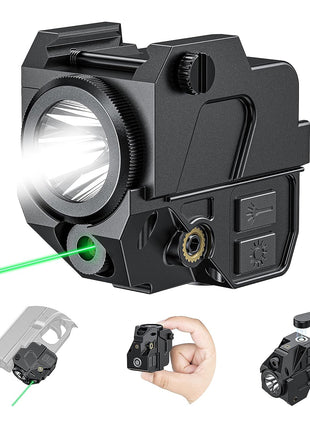 CVLIFE Pistol Laser Flashlight Combo Tactical Flashlight with Green Laser