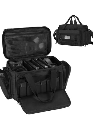 CVLIFE Pistol Range Bag in black