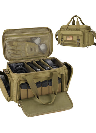 CVLIFE Pistol Range Bag in khaki