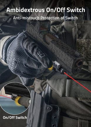 Low Profile Laser Sight with On/Off Switch