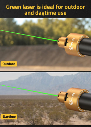 CVLIFE Rechargeable Bore Sight featuring green laser is ideal for outdoor 515nm Green laser