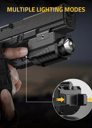 CVLIFE Rechargeable Pistol Light featuring multiplelighting modes