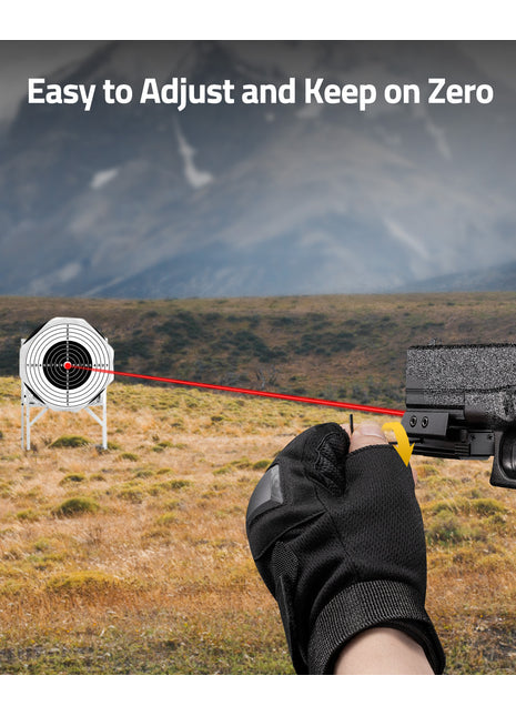 Easy to adjust and keep on zero laser sight for pistol
