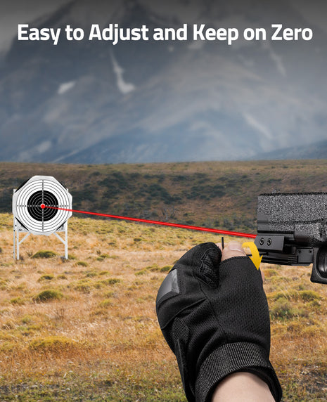 Easy to adjust and keep on zero laser sight for pistol