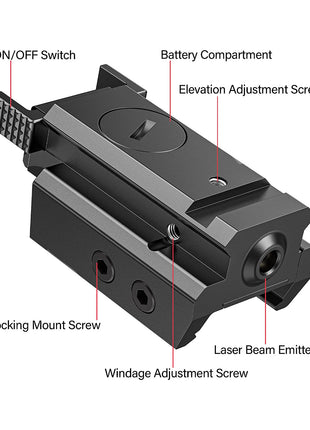 Red Green Dot Laser Sight Structure