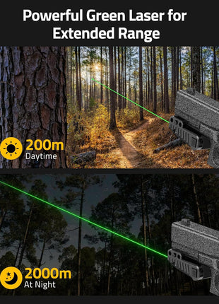 Green Laser Sight with Powerful Green Laser for Extended Range