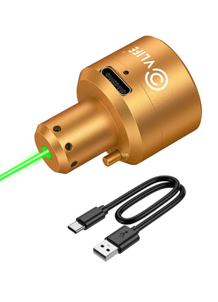 CVLIFE Red Laser Magnetic Rechargeable Bore Sight featuring on/off 515nm Green laser