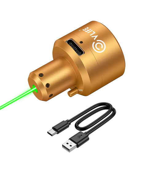 CVLIFE Red Laser Magnetic Rechargeable Bore Sight featuring on/off 515nm Green laser