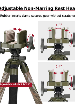 CVLIFE Rest Outdoors featuring adjustable non-marring resthead in camo