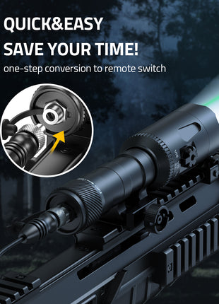 Easy to install tactical flashlight