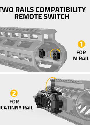 1000 Lumens Laser Flashlight Support M Rail and Picatinny Rail