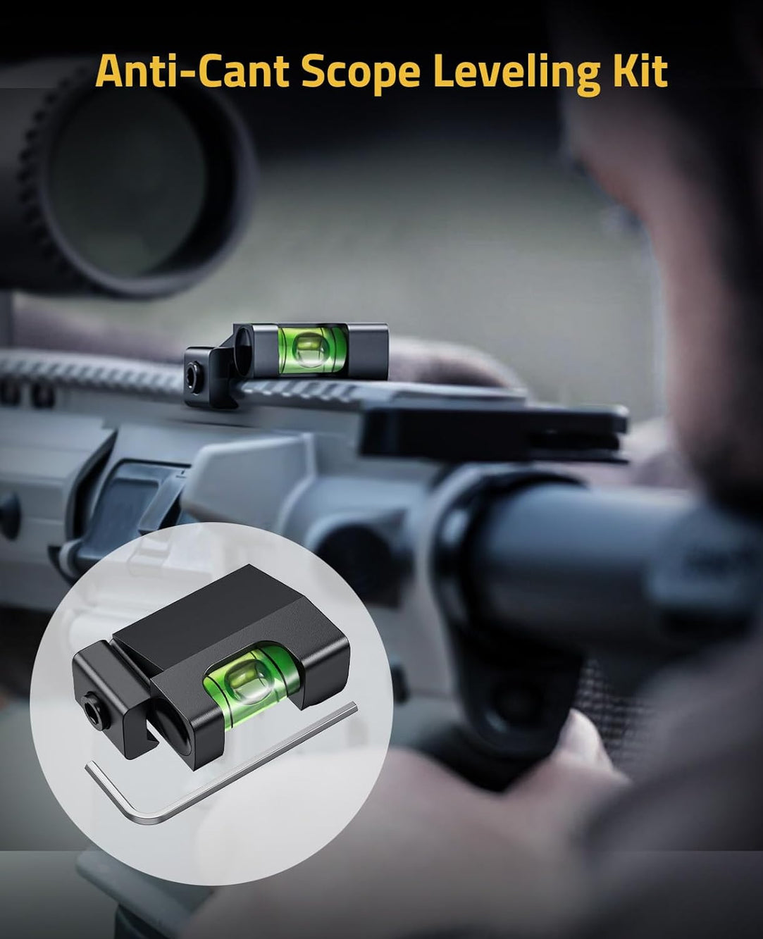 CVLIFE Rifle Scope Leveling Kit Scope Bubble Level for Picatinny Rail