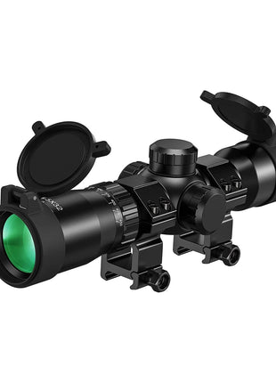 CVLIFE Green Illuminated Crossbow Scope featuring 5-5x32