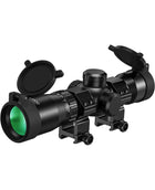CVLIFE Green Illuminated Crossbow Scope featuring 5-5x32