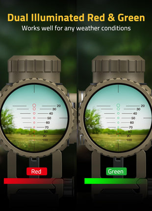 CVLIFE 5-5x32 scope featuring works well for any weather conditions in flat dark earth