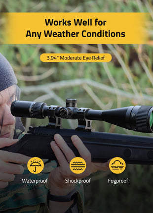 CVLIFE Scope Rings featuring waterproof shockproof fogproof