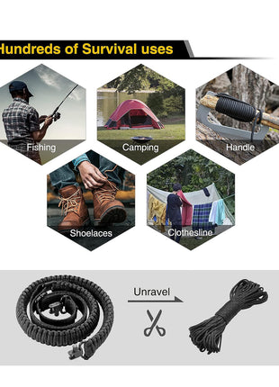 Multi-functional 550 Paracord Sling for Outdoors and sports