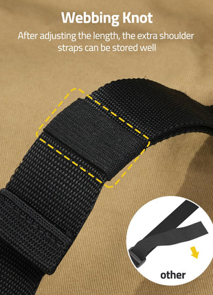 CVLIFE rifle sling featuring after adjusting the length,the extra shoulder