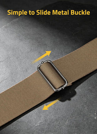 CVLIFE rifle sling featuring simple to slide metal buckle in brown