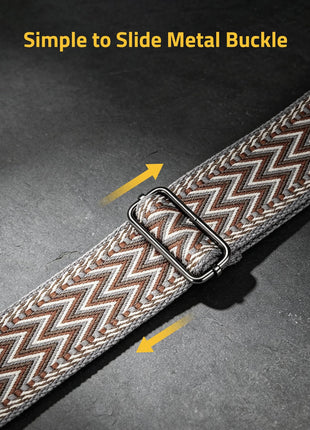CVLIFE rifle sling featuring simple to slide metal buckle in mixed brown