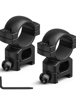 2pcs 1 Inch High Profile Picatinny Rail Scope Rings Mounts